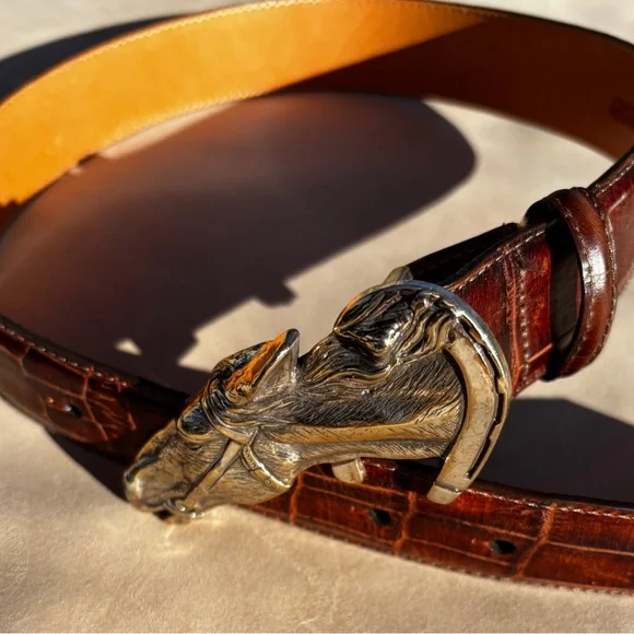 Vintage Brighton Belt - Leather - Equestrian lovers unite! - Picture 2 of 9